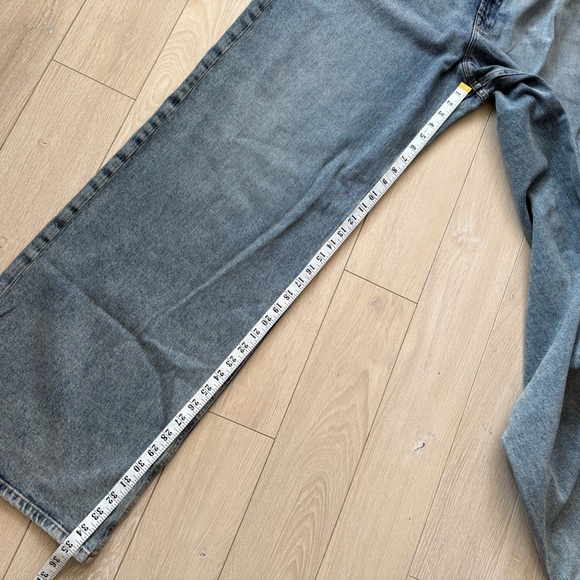 NWT Good American Wide Leg Pull On Jeans Women’s XL Indigo825 Blue Elastic Waist - Picture 3 of 12
